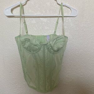 Mint green Corset top from Urban Outfitters!